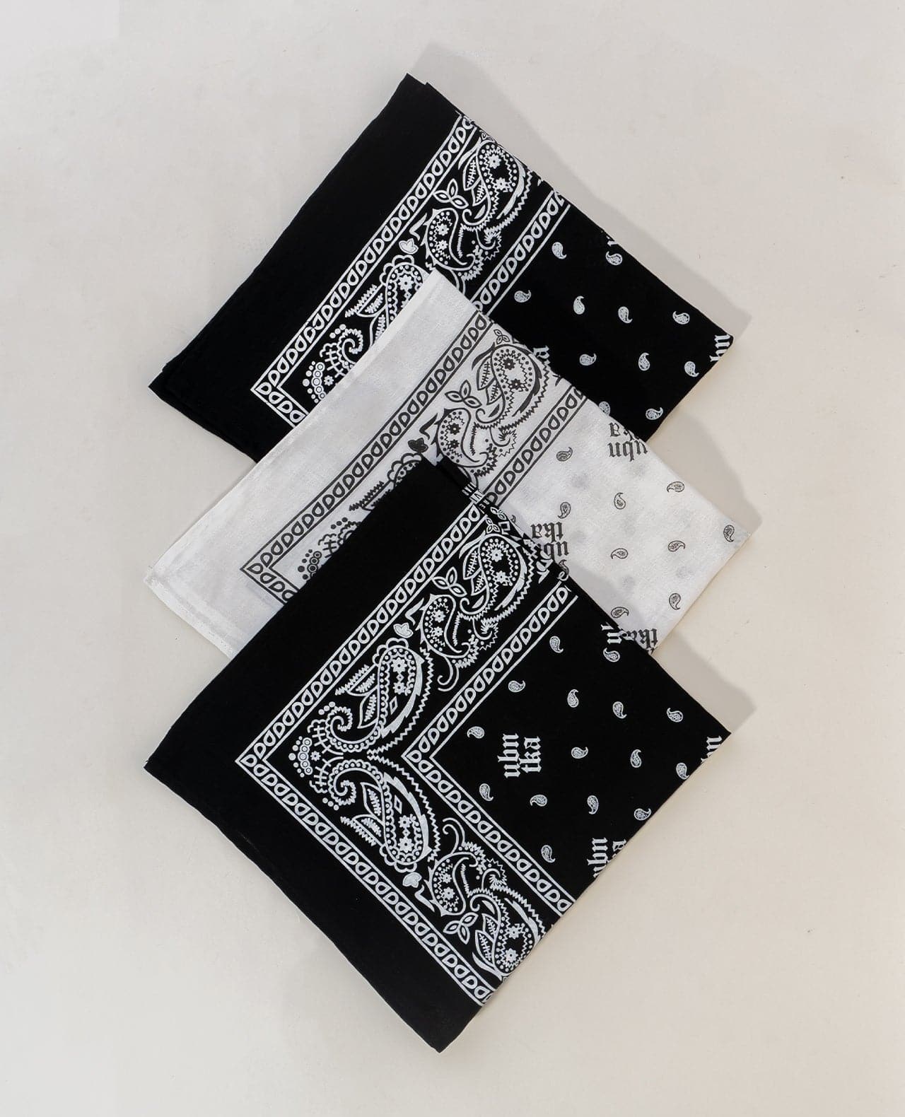 Bandana (Set of 3) black, white, black - urbantheka