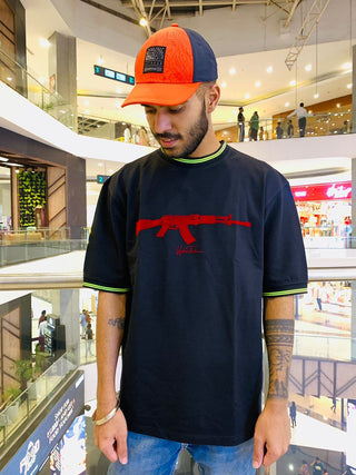 AK 47 Neon Green Rib T-shirt