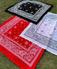 Bandanas Set Of 3 (Black, Red & White) - urbantheka