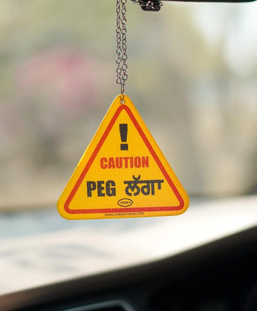 Caution Peg Lagga Car Hanging - urbantheka
