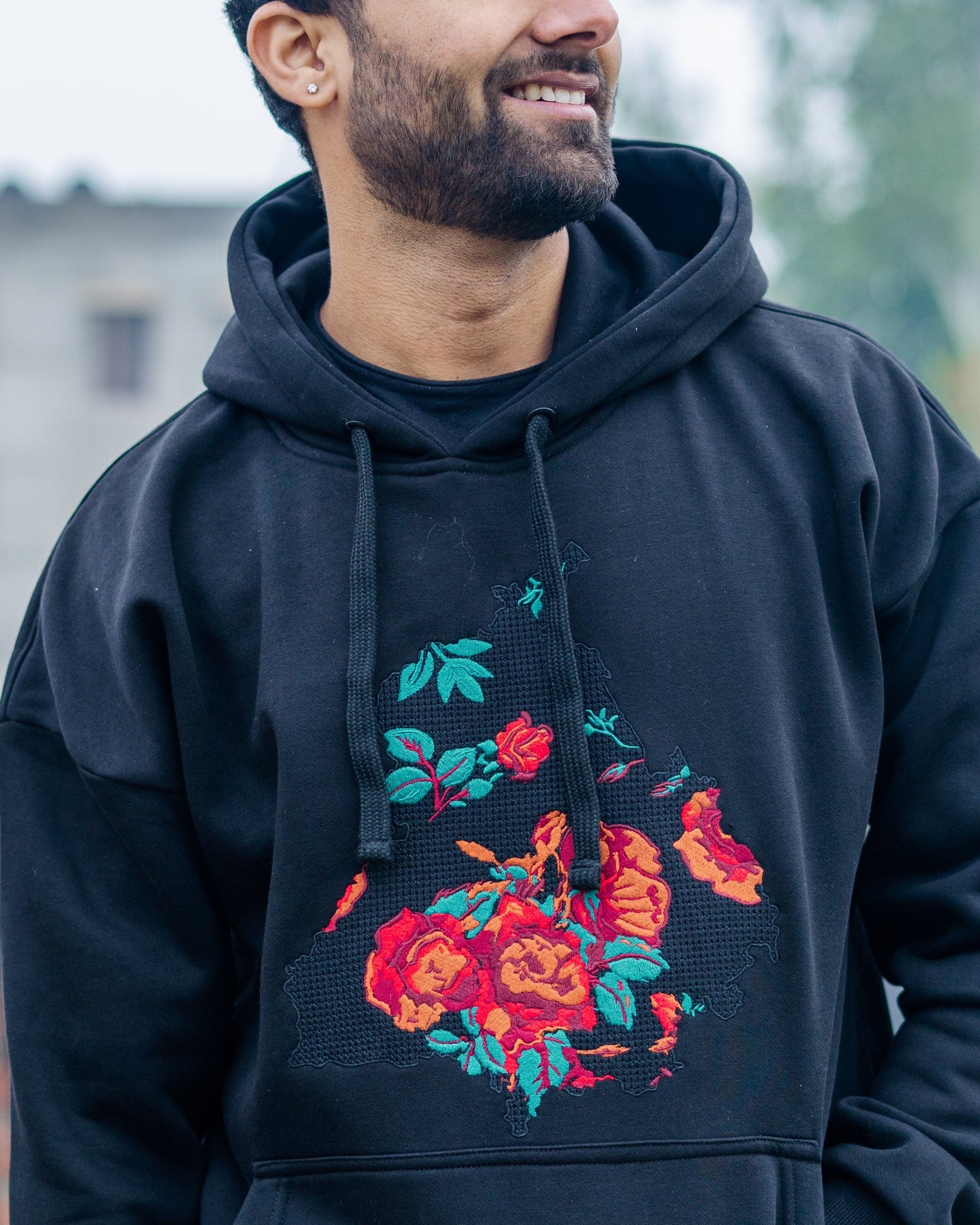 Khirda Punjab Black Hoodie - urbantheka