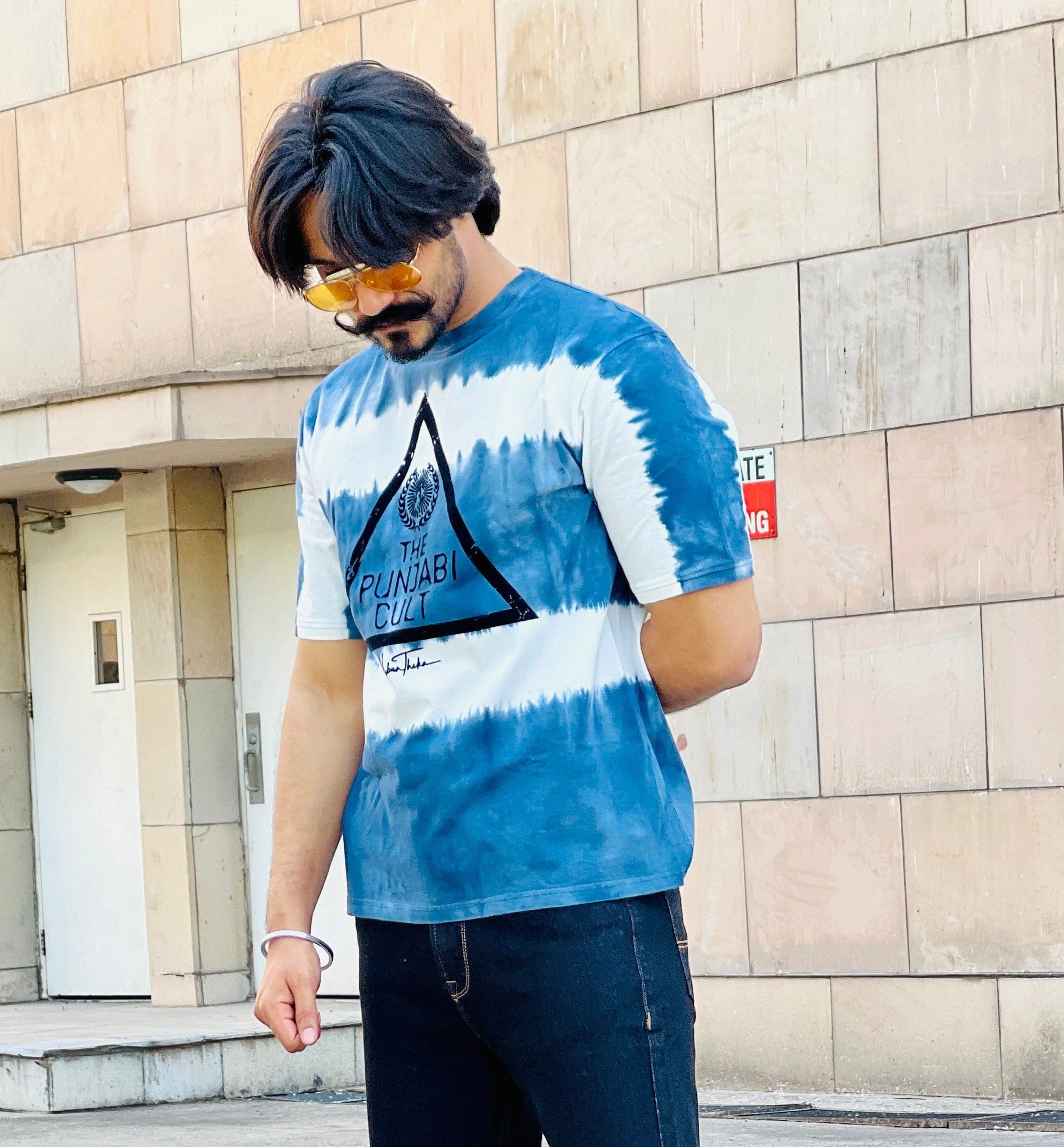 The Punjabi Cult Tie Dye Print T shirt