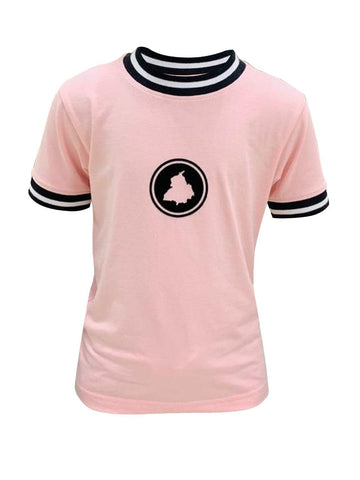 Punjab Map Pink Kids T-Shirt