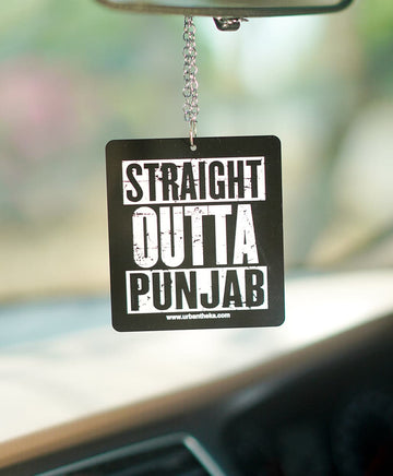 Straight Outta Punjab Car Hanging - urbantheka