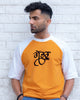 Gabru raglan yellow base white sleeves T-shirt