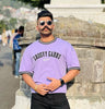 Groovy gabru lavender black rib T-shirt