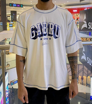 Gabru Dry Fit White T-Shirt
