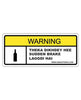 Warning Sticker - urbantheka